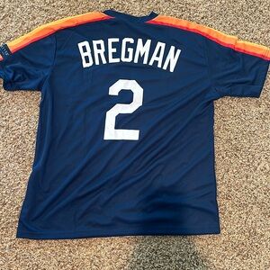 Astros Alex Bregman Navy Rainbow Throwback Jersey 2024 Giveaway XL
